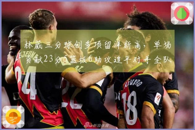林葳三分球创多项留洋新高，单场贡献23分5篮板6助攻追平对手全队三分命中总数